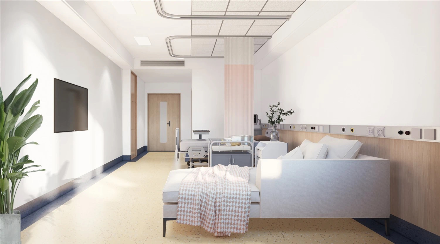 【醫(yī)院案例】婦產(chǎn)醫(yī)院這樣設(shè)計(jì),簡(jiǎn)而不失其華!(圖3) 【醫(yī)院案例】婦產(chǎn)醫(yī)院這樣設(shè)計(jì),簡(jiǎn)而不失其華!(圖3)