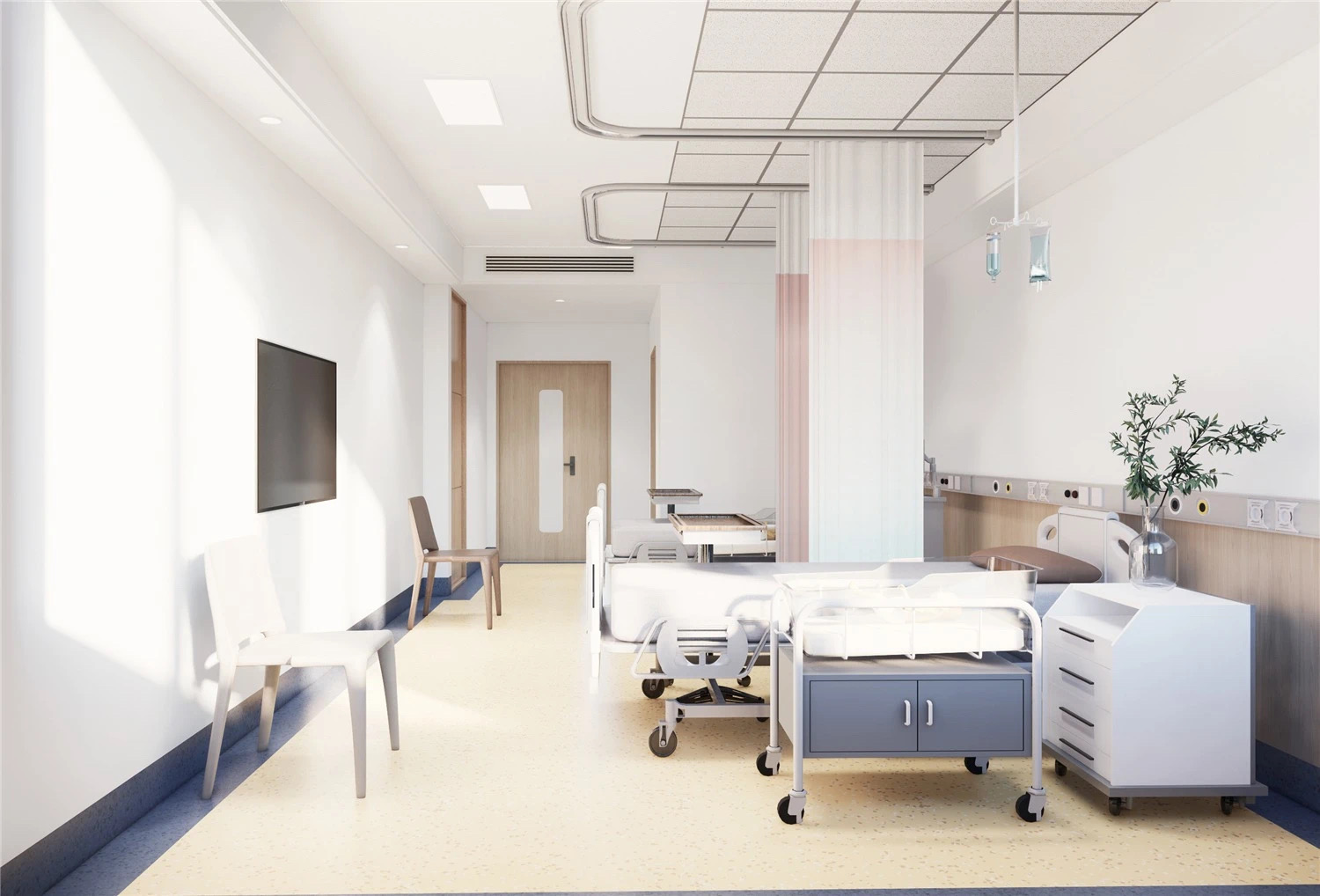 【醫(yī)院案例】婦產(chǎn)醫(yī)院這樣設(shè)計(jì),簡(jiǎn)而不失其華!(圖5) 【醫(yī)院案例】婦產(chǎn)醫(yī)院這樣設(shè)計(jì),簡(jiǎn)而不失其華!(圖5)