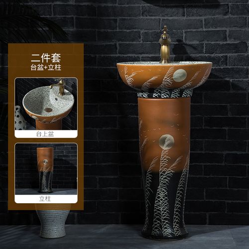 德萊馳戶外立柱洗手盆 打造庭院復古風情，解鎖智能如廁新體驗